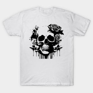 skull roses T-Shirt